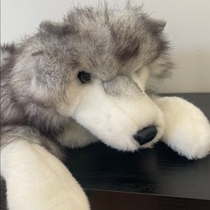 Folkmanis timber wolf hand puppet